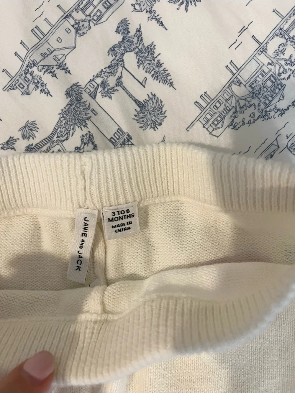Janie & Jack Bow Knit Leggings